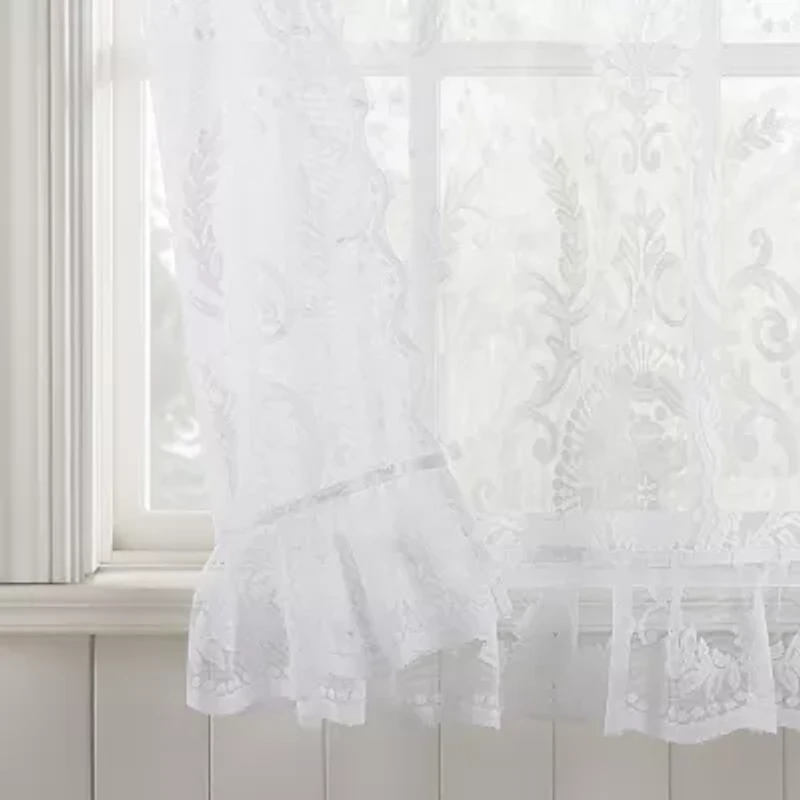 No 918 Nina Lace Sheer Rod Pocket Single Balloon Shade