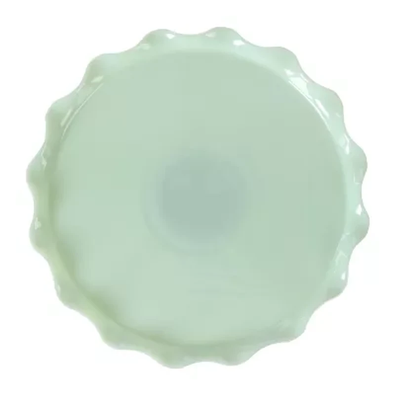 Martha Stewart Highbrook 11x4 Ruffle Glass Cake Stand