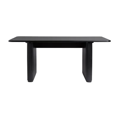 Walker Edison Rectangular Wood-Top Dining Table