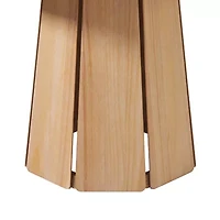 Walker Edison Round Wood-Top Dining Table