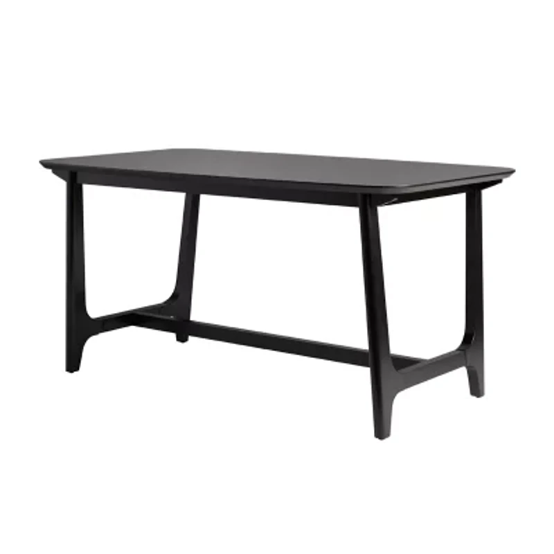 Walker Edison Rectangular Wood-Top Dining Table