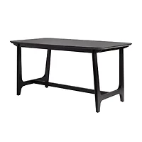 Walker Edison Rectangular Wood-Top Dining Table