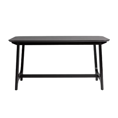 Walker Edison Rectangular Wood-Top Dining Table
