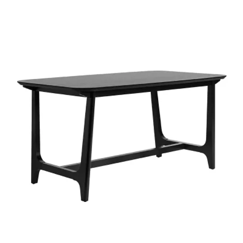 Walker Edison Rectangular Wood-Top Dining Table