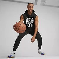 PUMA Mens Sleeveless Active Hoodie