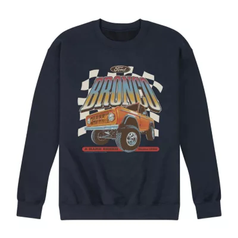 Mens Long Sleeve Ford Bronco Graphic T-Shirt