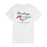 Mens Short Sleeve Mustang Graphic T-Shirt