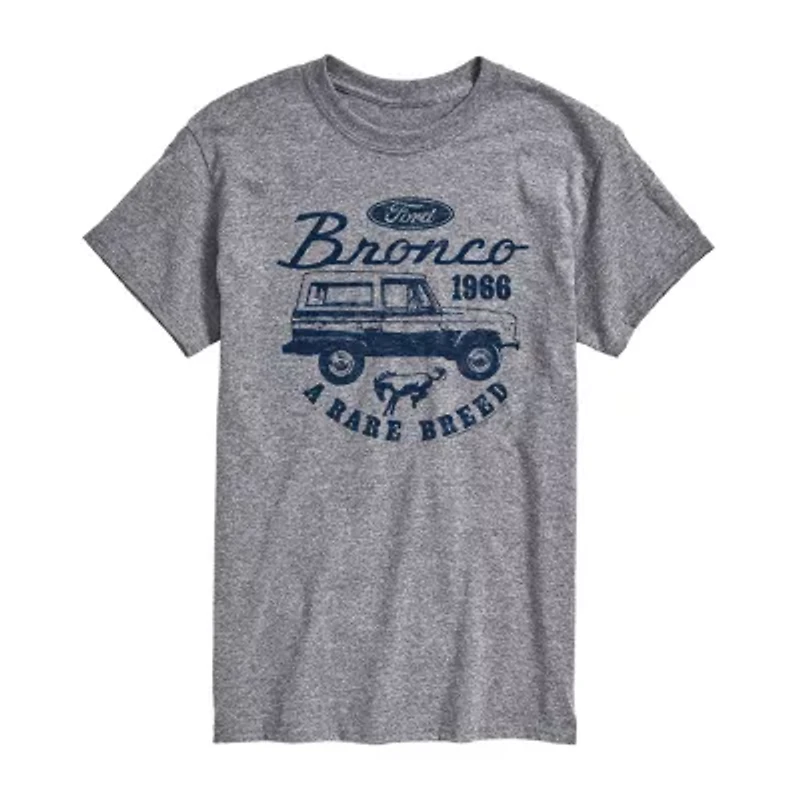 Mens Short Sleeve Bronco Graphic T-Shirt