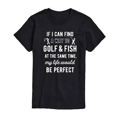 Mens Short Sleeve Fishing Graphic T-Shirt