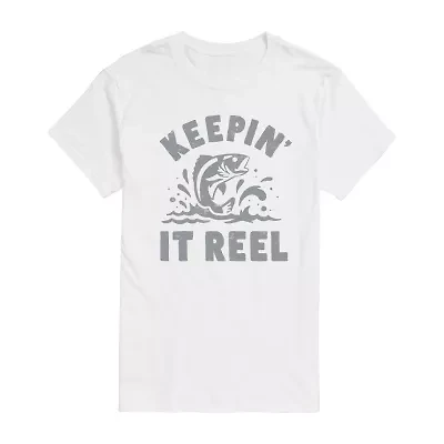 Mens Short Sleeve Fishing Graphic T-Shirt