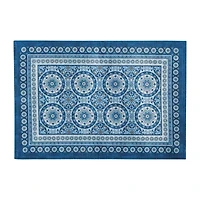 Elrene Home Fashions Vietri Medallion Block Print Stain & Water Resistant Indoor/Outdoor 4-pc. Placemat