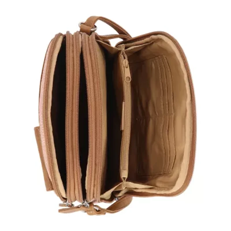 Multi Sac North/South Zip Around Crossbody Bag