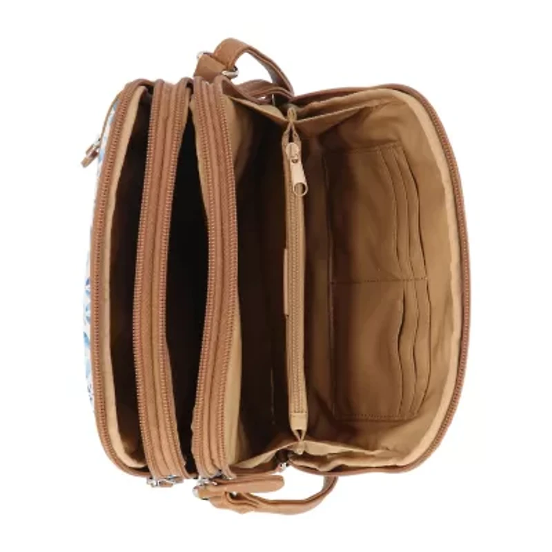 Multi Sac North/South Zip Around Crossbody Bag