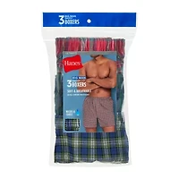 Hanes Mens 3 Pack Boxer Briefs 745cx3