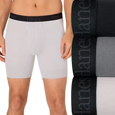Hanes Mens 3 Pack Support Pouch Boxer Briefs Ufsbq3