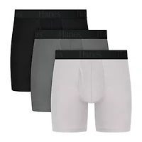Hanes Mens 3 Pack Support Pouch Boxer Briefs Ufsbq3