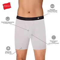 Hanes Mens 3 Pack Support Pouch Boxer Briefs Ufsbq3