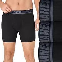 Hanes® Men's Ultimate 3-Pack Moves X-TEMP® Cotton Stretch Boxer Brief Underwear with Total Support Pouch™ Um6ba3