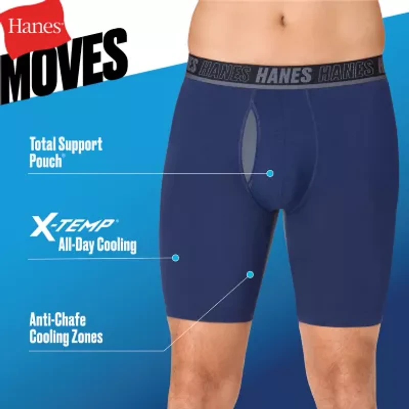 Hanes Mens 3 Pack Support Pouch Boxer Briefs Um6lb3