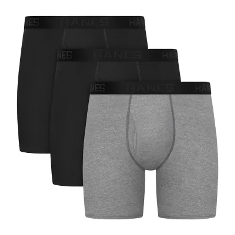 Hanes® Men's Big & Tall Ultimate 3-Pack ComfortSoft® Boxer Briefs Underwear 7703b3