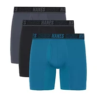 Hanes Mens 3 Pack Boxer Briefs Um2be3