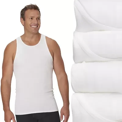 Hanes® Men's Big & Tall Ultimate 3+1 Bonus Pack ComfortSoft® Tank Top Undershirts