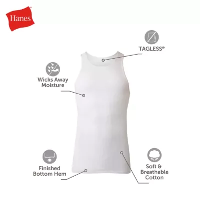 Hanes® Men's Big & Tall Ultimate 3+1 Bonus Pack ComfortSoft® Tank Top Undershirts