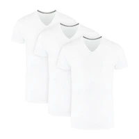 Hanes Mens 3 Pack Short Sleeve V Neck Moisture Wicking T-Shirt