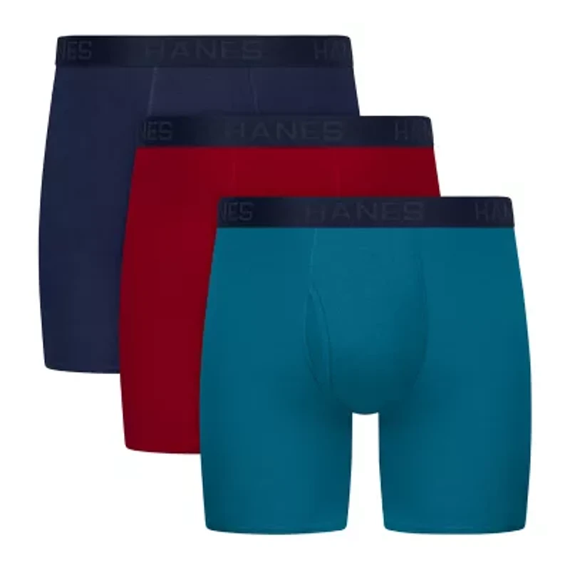 Hanes® Men's Big & Tall Ultimate 3-Pack ComfortSoft® Boxer Briefs Underwear 7704b3