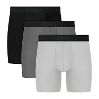 Hanes Mens Big 3 Pack Boxer Briefs Ufsxy3