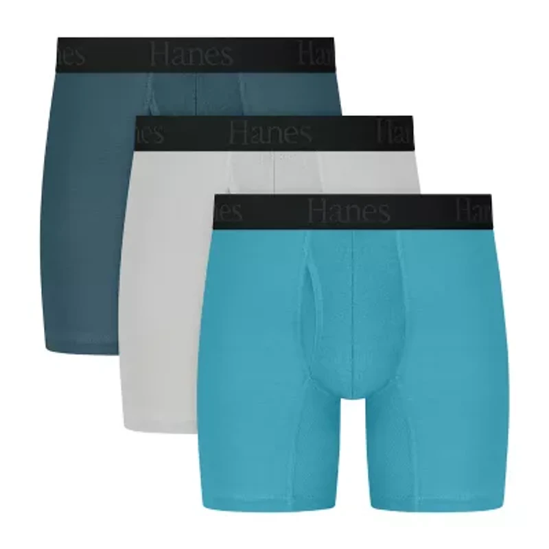 Hanes® Mens Ultimate 3-Pack Comfort Flex Fit® Boxer Briefs Underwear Ucfbb3