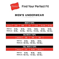Hanes® Men's Big & Tall Ultimate 3-Pack ComfortSoft® Crewneck T-Shirts Undershirts 787BM3