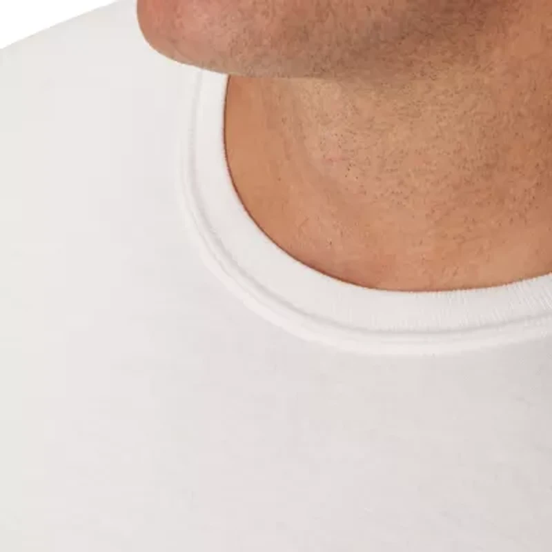 Hanes Mens 3 Pack Short Sleeve Crew Neck Moisture Wicking T-Shirt Big and Tall