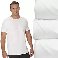 Hanes Mens 3 Pack Short Sleeve Crew Neck Moisture Wicking T-Shirt Big and Tall