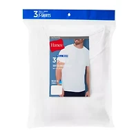 Hanes Mens 3 Pack Short Sleeve Crew Neck Moisture Wicking T-Shirt Big and Tall