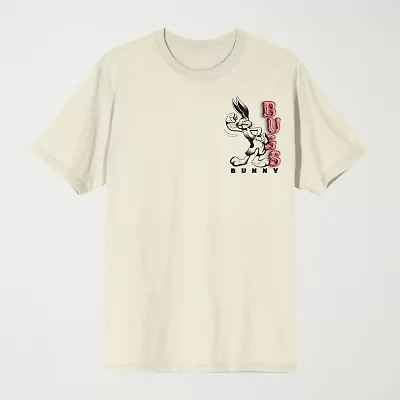 Novelty Mens Crew Neck Short Sleeve Relaxed Fit Looney Tunes Graphic T-Shirt