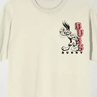 Novelty Mens Crew Neck Short Sleeve Relaxed Fit Looney Tunes Graphic T-Shirt