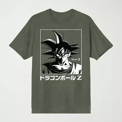 Novelty Mens Crew Neck Short Sleeve Relaxed Fit Dragon Ball Z Graphic T-Shirt