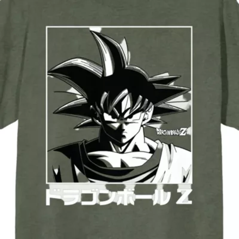 Novelty Mens Crew Neck Short Sleeve Relaxed Fit Dragon Ball Z Graphic T-Shirt