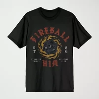 Novelty Mens Crew Neck Short Sleeve Relaxed Fit Stranger Things Graphic T-Shirt