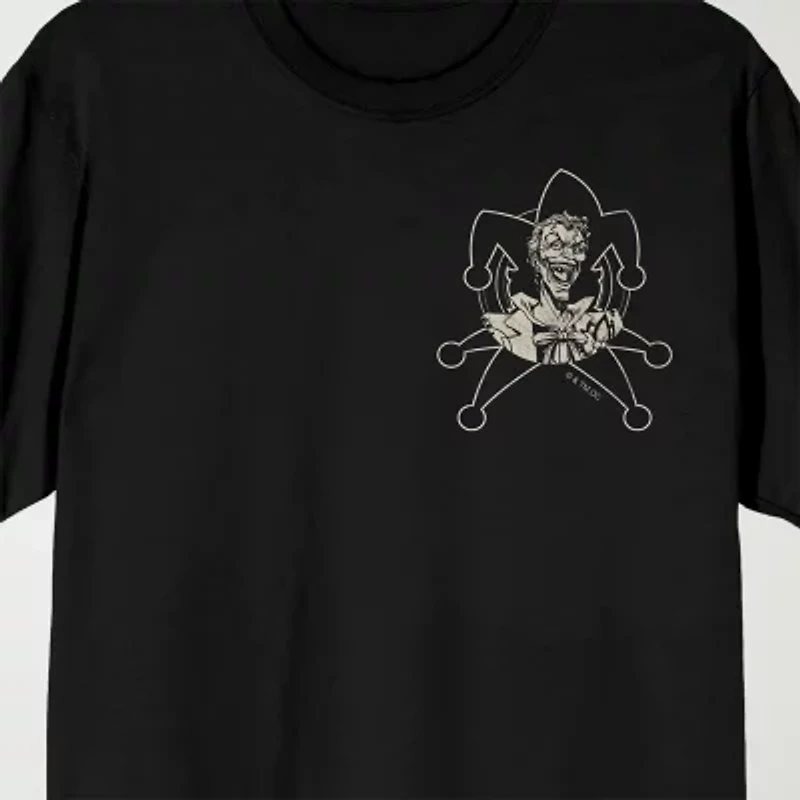 Novelty Mens Crew Neck Short Sleeve Relaxed Fit Batman Graphic T-Shirt