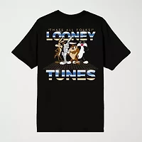 Novelty Mens Crew Neck Short Sleeve Relaxed Fit Looney Tunes Graphic T-Shirt