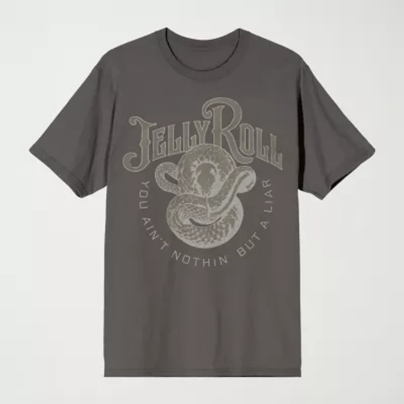 Novelty Mens Crew Neck Short Sleeve Relaxed Fit Graphic T-Shirt