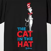 Novelty Mens Crew Neck Short Sleeve Relaxed Fit Dr. Seuss Graphic T-Shirt