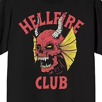 Novelty Mens Crew Neck Short Sleeve Relaxed Fit Stranger Things Graphic T-Shirt