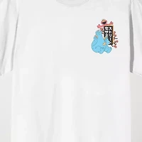 Novelty Mens Crew Neck Short Sleeve Relaxed Fit Sesame Street Graphic T-Shirt