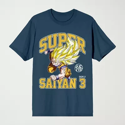 Novelty Mens Crew Neck Short Sleeve Relaxed Fit Dragon Ball Z Graphic T-Shirt