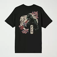 Novelty Mens Crew Neck Short Sleeve Relaxed Fit Godzilla Graphic T-Shirt