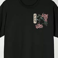 Novelty Mens Crew Neck Short Sleeve Relaxed Fit Godzilla Graphic T-Shirt