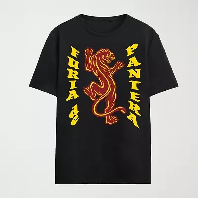 Novelty Mens Crew Neck Short Sleeve Relaxed Fit Cobra Kai Graphic T-Shirt